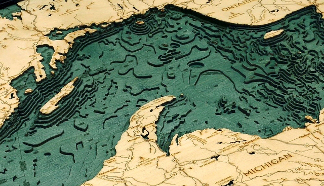 Great Slave Lake Bathymetric Map