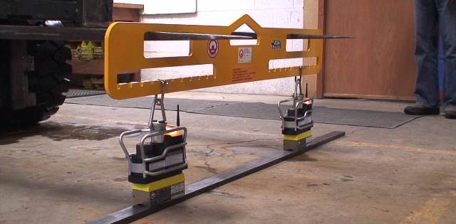 Forklift Magnet Attachment For Magnetic Sweepers Hanging Magnets