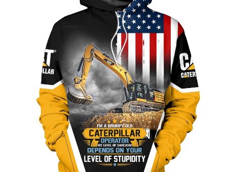 cat equipment sweatshirt
