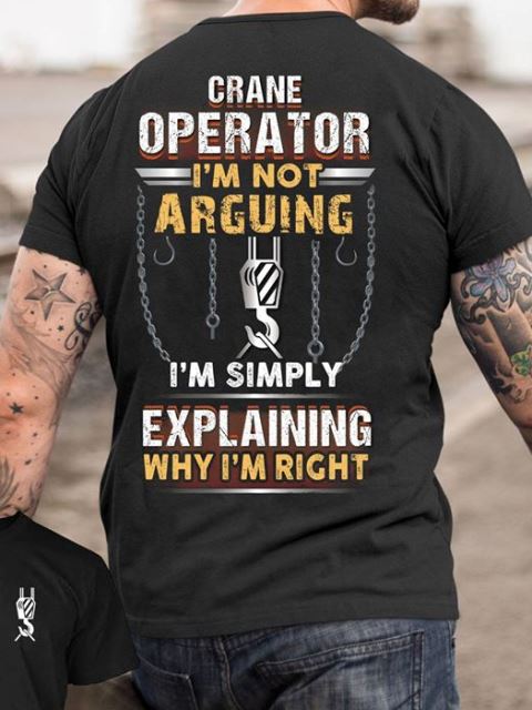 funny crane operator shirts