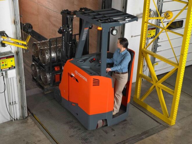 How To Operate A Stand Up Forklift Stand Up Forklift Training Safety